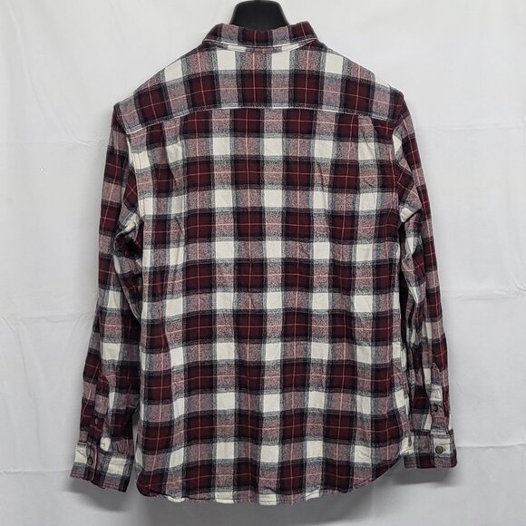 Old Navy Womens Flannel Shirt Double Brushed Large Button Up Long Sleeve Plaid - Picture 7 of 14